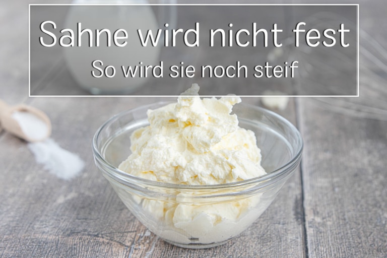 Sahne wird nicht fest so wird sie noch steif eat.de