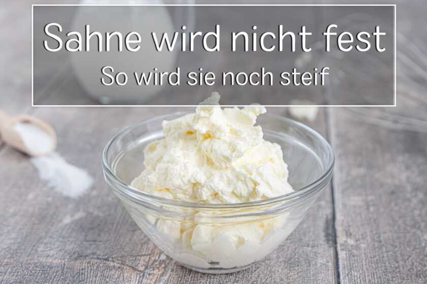 Sahne wird nicht fest