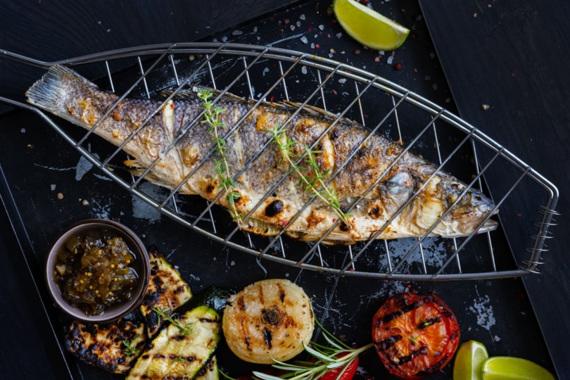 Gegrillter Wolfsbarsch