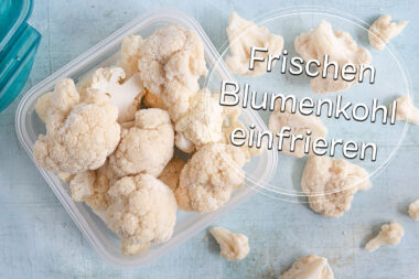 Blumenkohl einfrieren - Titel