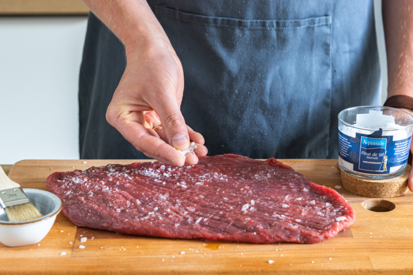 Fleisch salzen