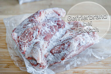 Gefrierbrand bei Fleisch
