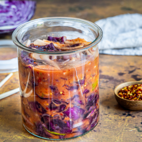 Rotkohl Kimchi