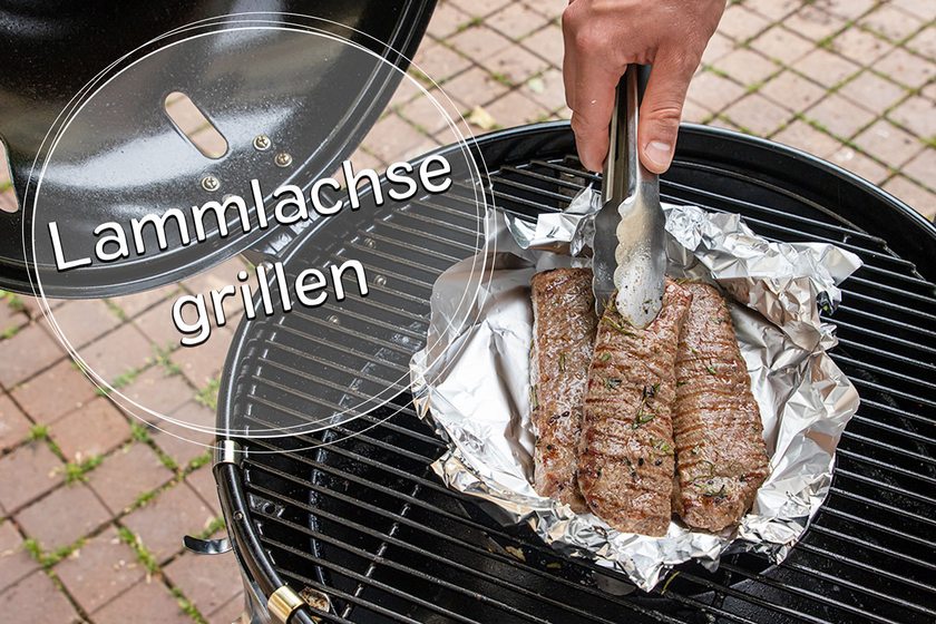 Lammlachse grillen - Titel