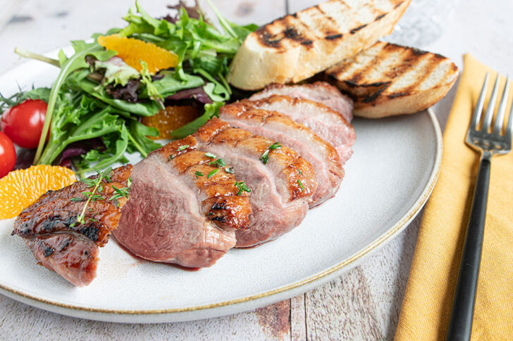 Entenbrust grillen - Titel