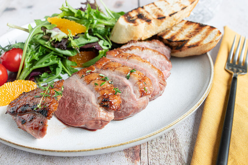 Entenbrust grillen - Titel