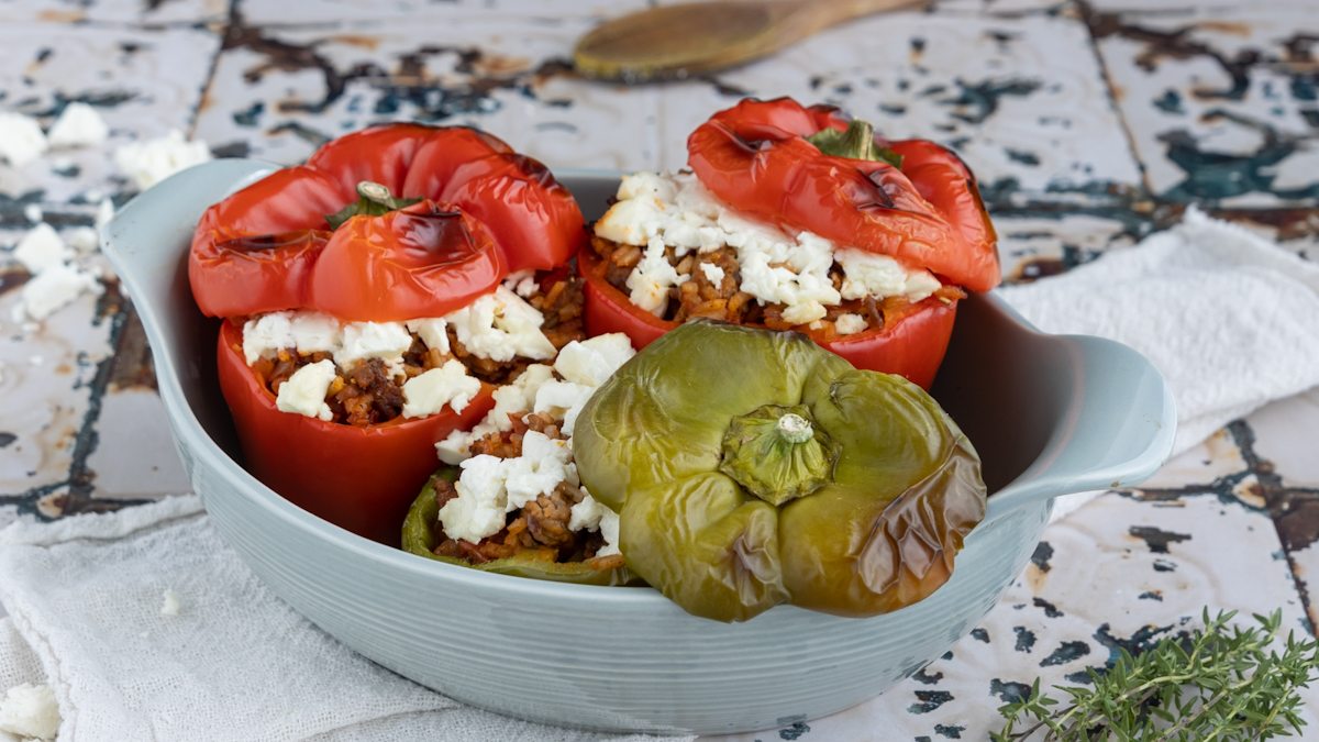 Gefüllte Paprika mit Reis und Hackfleisch | Rezept - eat.de