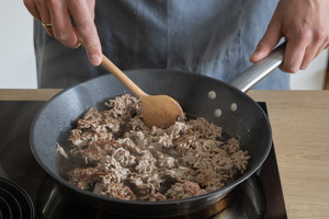 Hackfleisch anbraten