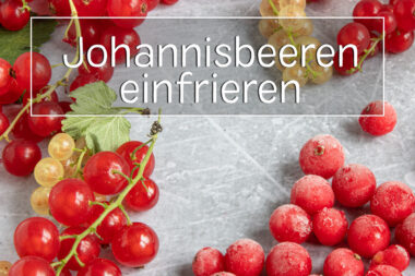 Johannisbeeren einfrieren