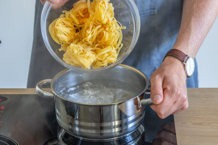 Tagliatelle kochen