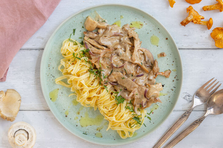 Kalbsgeschnetzeltes mit Pilzen