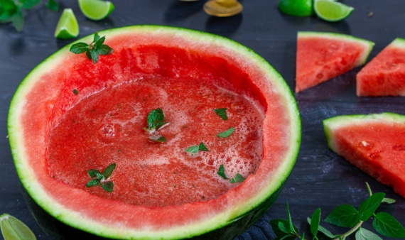 Kalte Wassermelonensuppe