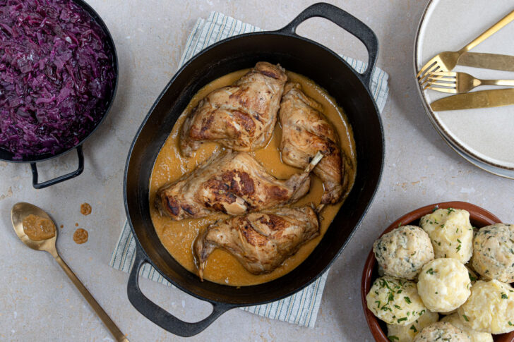 Kaninchenbraten mit Buttermilch