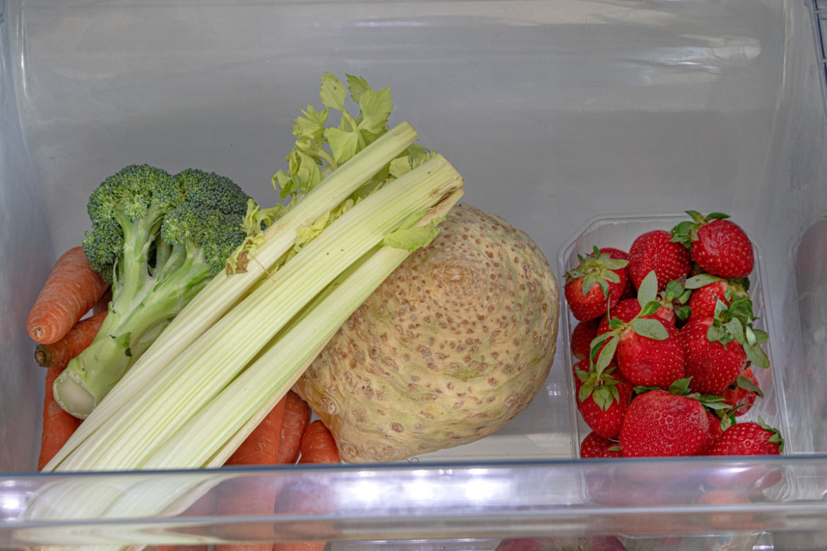 Gemüsefach im Kühlschrank