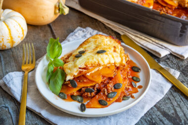 Low Carb Kürbislasagne mit Hackfleisch
