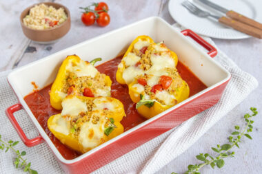 Vegetarisch gefüllte Paprika