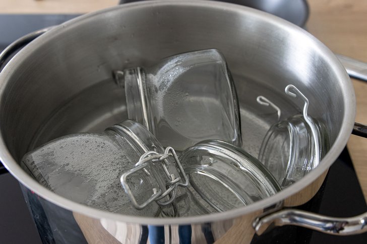 Gläser auskochen