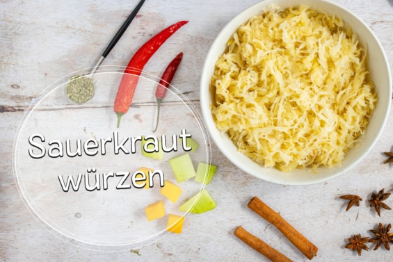 Sauerkraut würzen