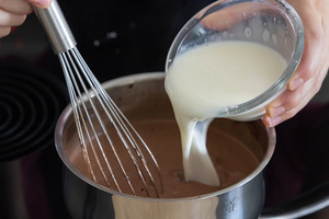 Stärke zum Schokopudding geben