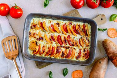 Süßkartoffelauflauf vegetarisch