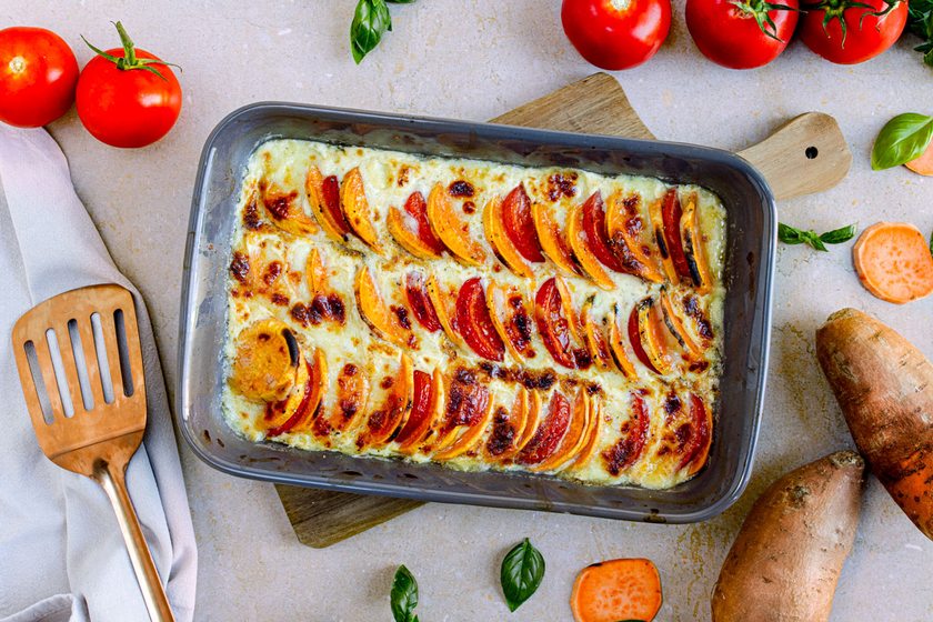 Süßkartoffelauflauf vegetarisch
