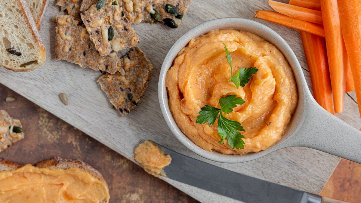 Veganer Süßkartoffelaufstrich: schnell & einfach | Rezept