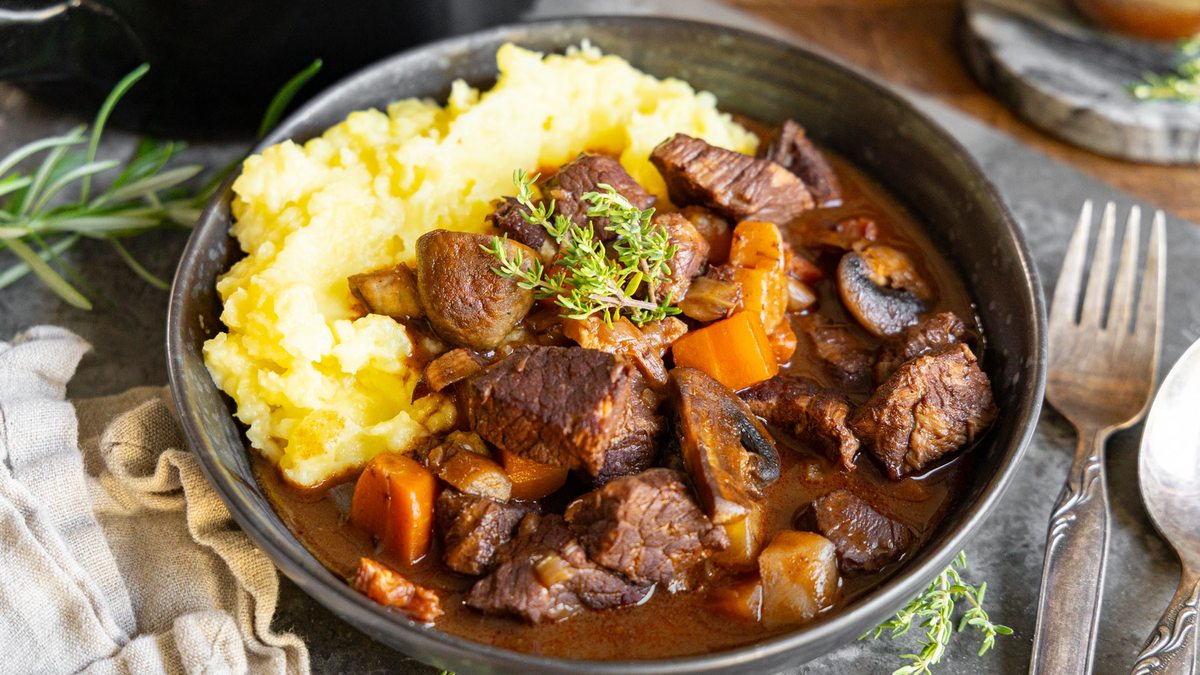 Boeuf Bourguignon lecker zubereitet nach Original-Rezept