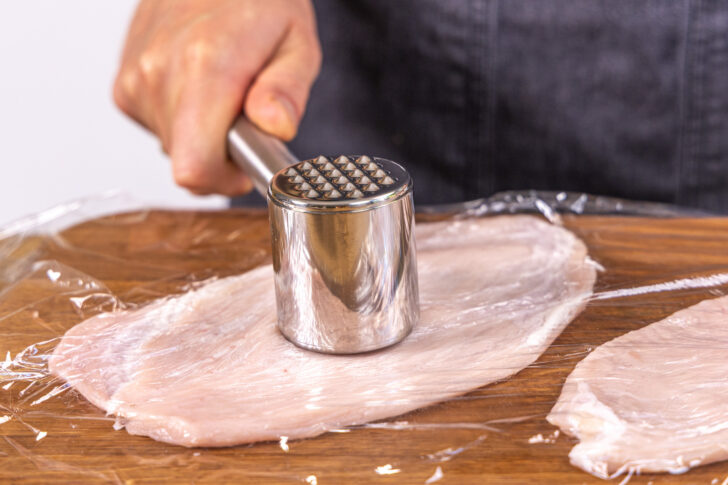 Fleisch plattieren