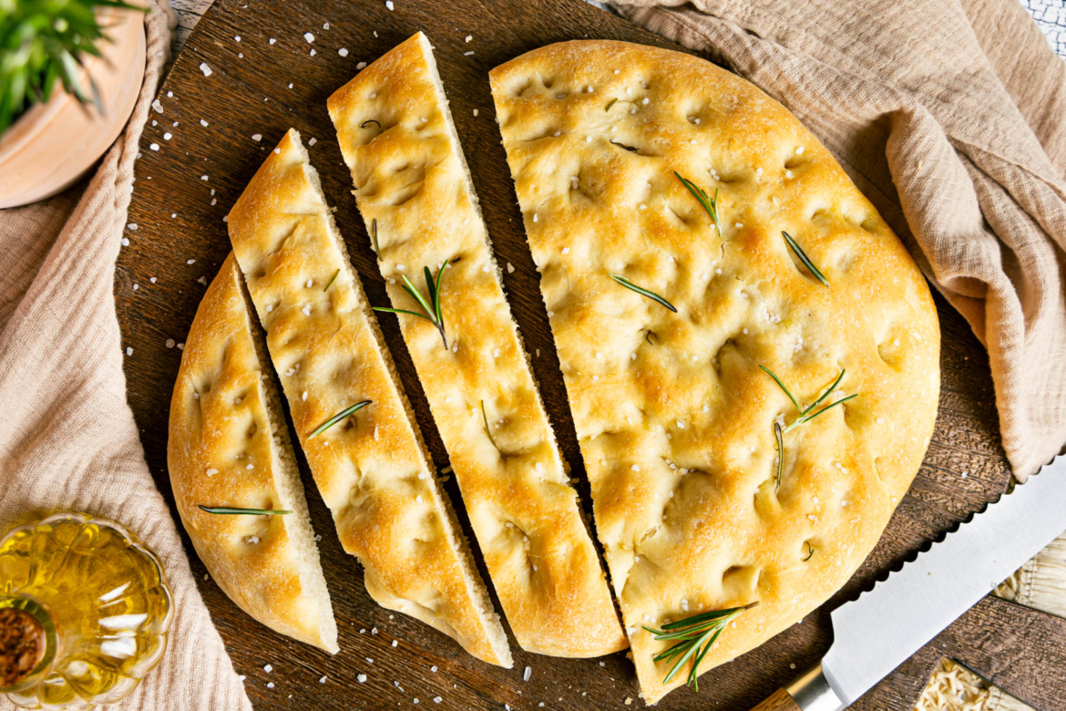 Focaccia mit Trockenhefe