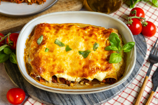 Gefüllte Cannelloni mit Hackfleisch