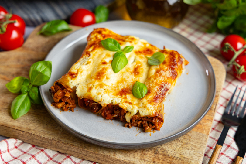 Gefüllte Cannelloni mit Hackfleisch