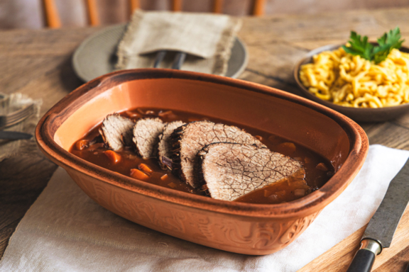 Sauerbraten im Römertopf
