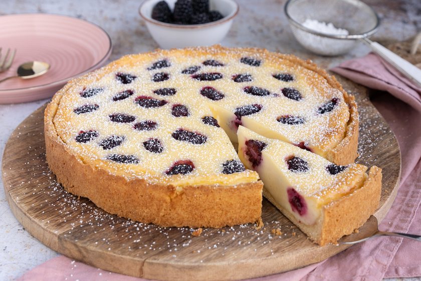 Brombeerkuchen mit Schmand