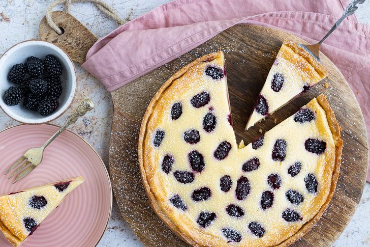 Brombeerkuchen mit Schmand