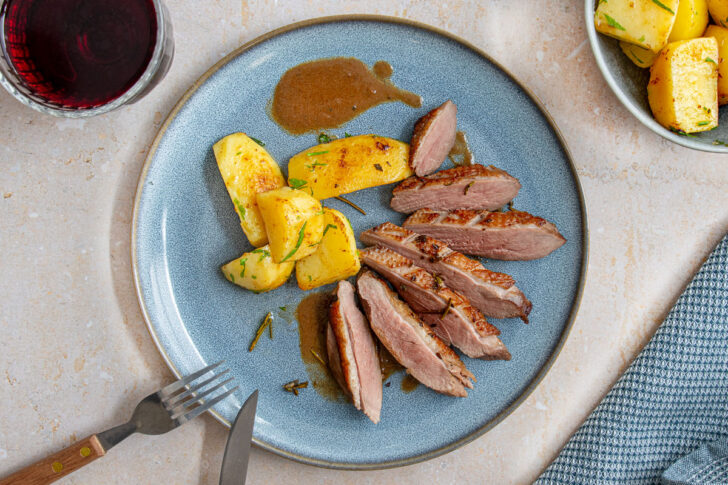 Gänsebrust sous-vide gegart