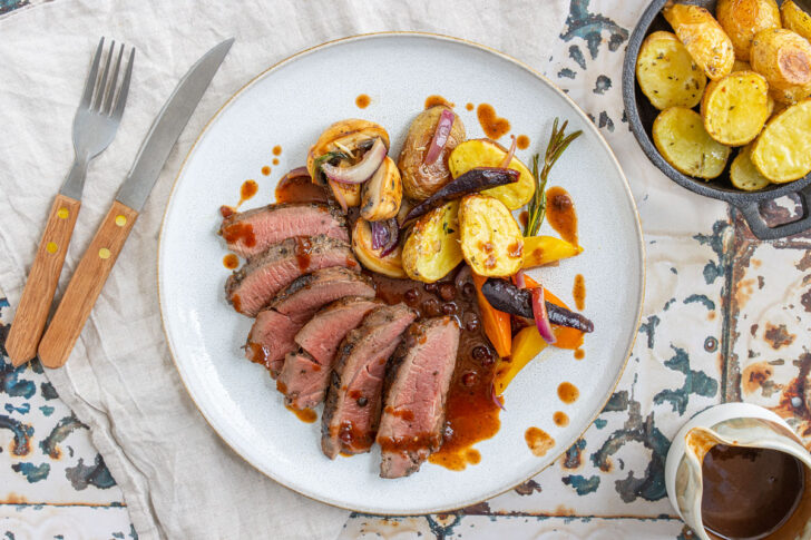 Hirschkeule Sous Vide garen