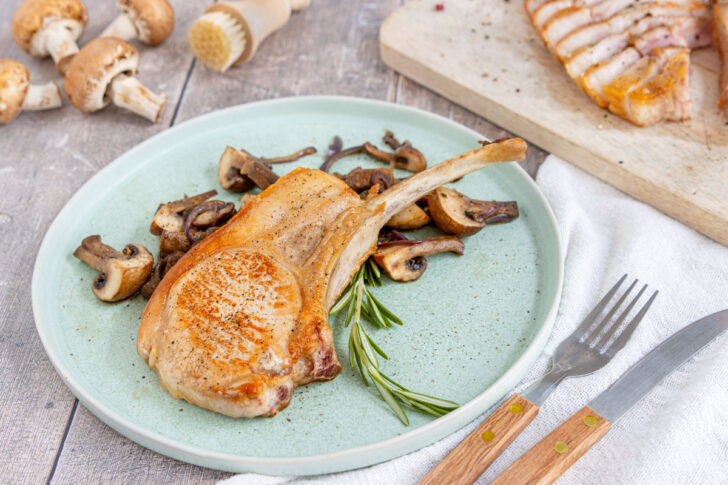 Kotelett saftig gebraten