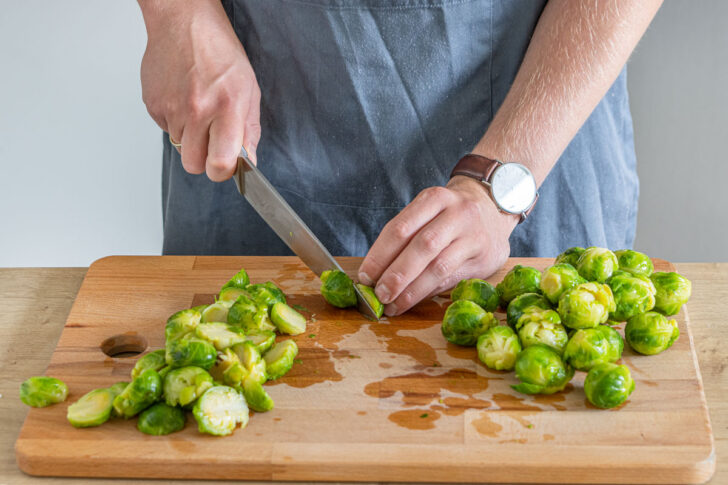 Rosenkohl schneiden