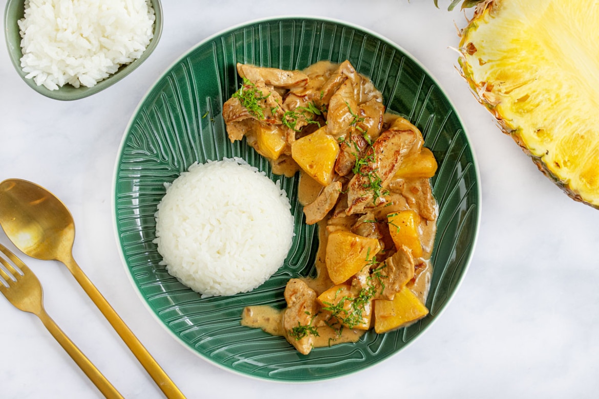 Geschnetzeltes vom Schwein mit Ananas | Rezept - eat.de