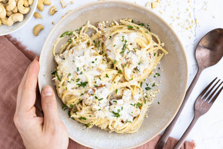 Vegane Spaghetti Carbonara