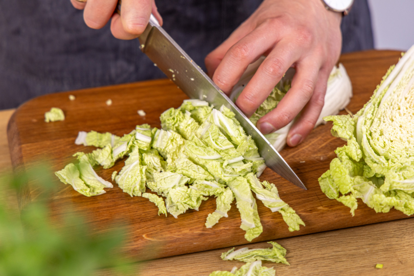 Chinakohl schneiden