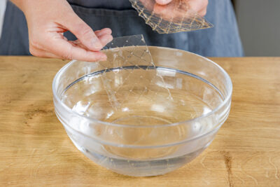 Gelatine einweichen