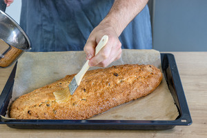 Quarkstollen einbuttern