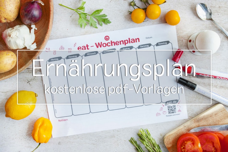 Ernährungsplan-Wochenplan: 3 kostenlose pdf-Vorlagen - eat.de