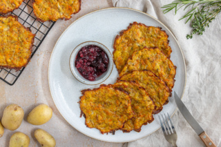 Fettarme Kartoffelpuffer