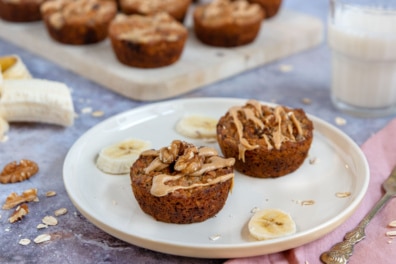 Gesunde Frühstücksmuffins mit Haferflocken