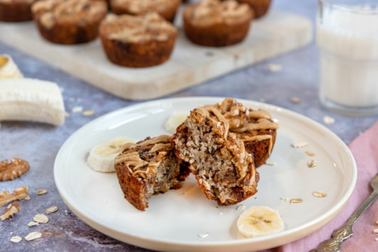 Gesunde Frühstücksmuffins mit Haferflocken