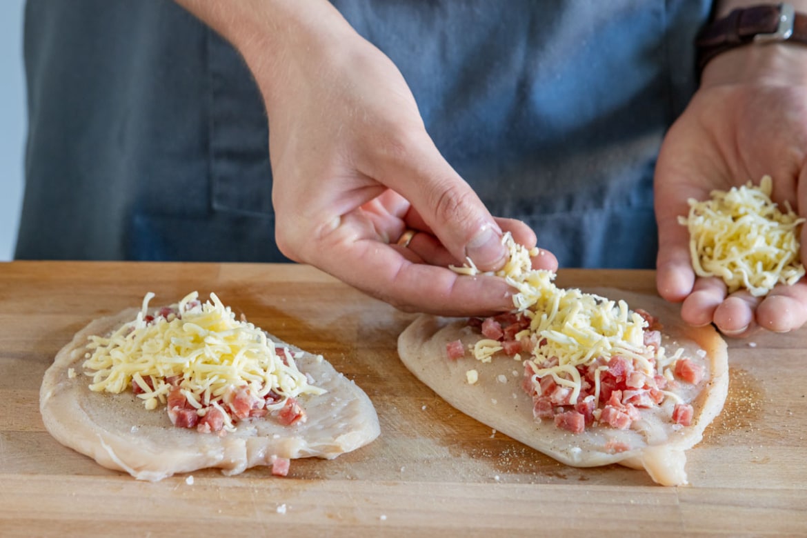 Hähnchen Cordon Bleu im Backofen | Rezept