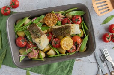 Kabeljau Loins mit Kartoffeln