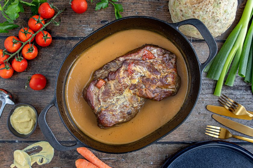 Schweinenackenbraten aus dem Backofen